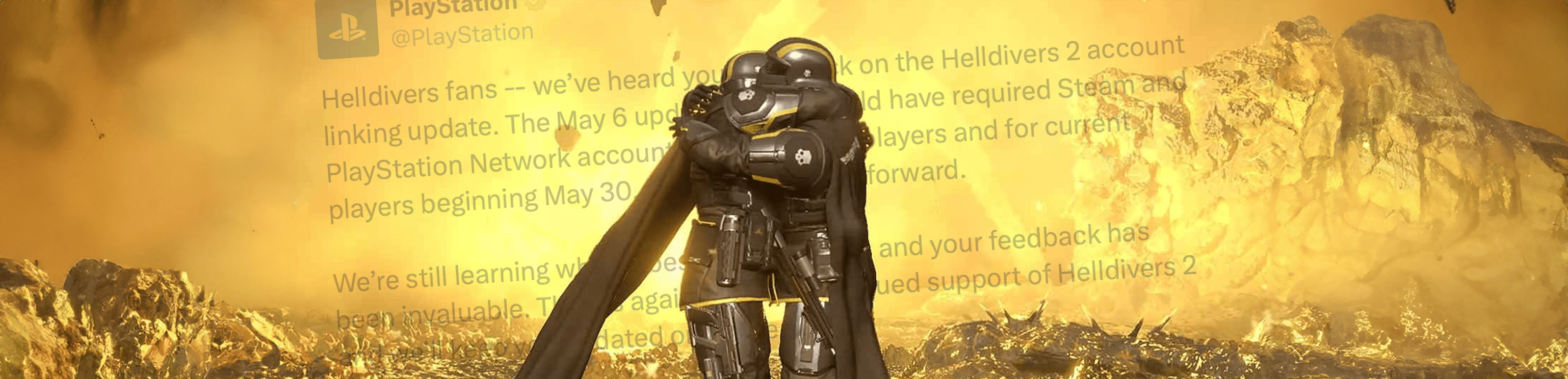 Sony walk back HELLDIVERS 2 account linking update